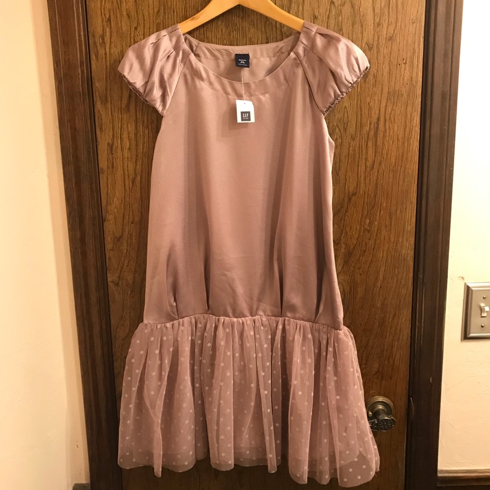 80's inspired Gap Kids Polka Dot Tiered Dress
